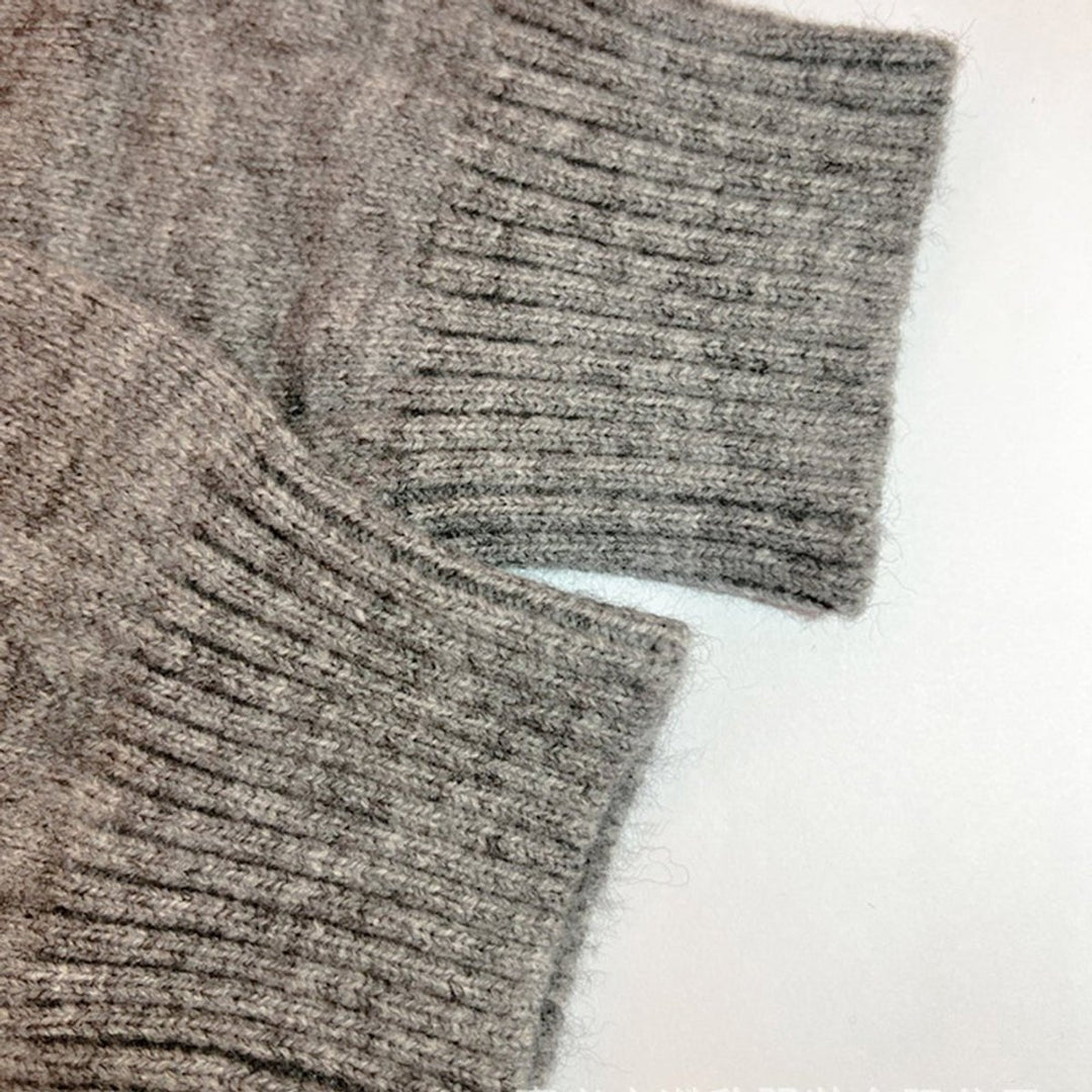 Women's Hooded Open-Front Knit Cardigan Sweater Letter Print