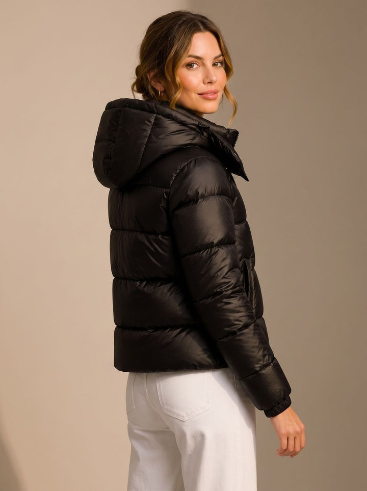 Women's Hooded Puffer Jacket Lightweight Quilted Winter Coat
