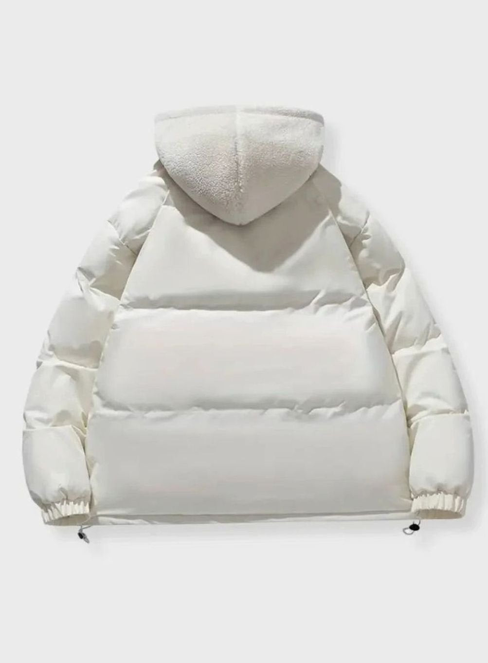 Women's Hooded Quilted Puffer Coat Fleece-Lined Winter Jacket