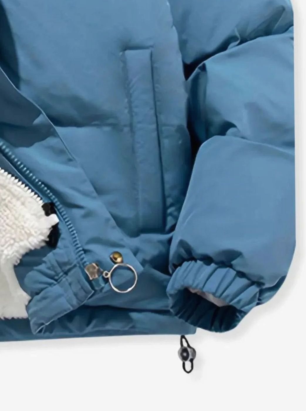 Women's Hooded Quilted Puffer Coat Fleece-Lined Winter Jacket