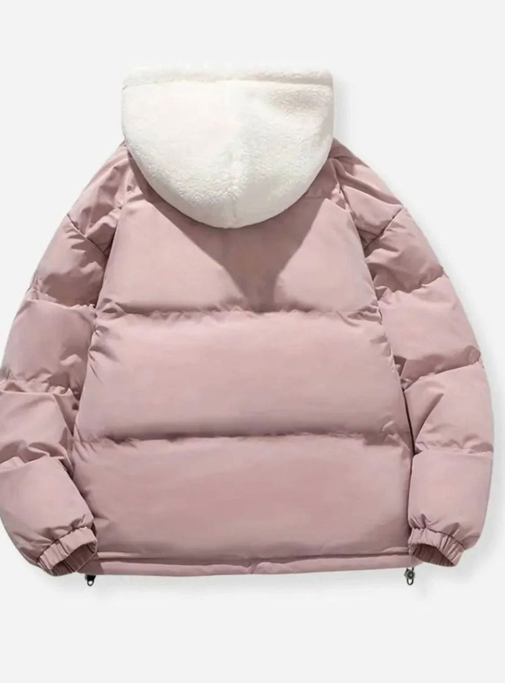 Women's Hooded Quilted Puffer Coat Fleece-Lined Winter Jacket