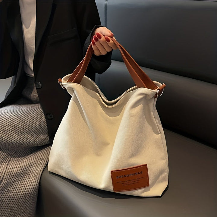 Women's Large Canvas Tote Bag Adjustable Shoulder Strap