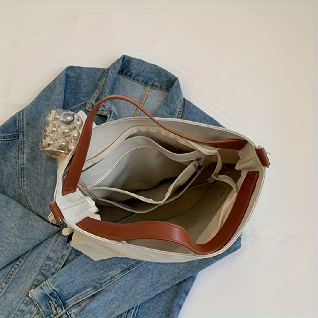 Women's Large Canvas Tote Bag Adjustable Shoulder Strap