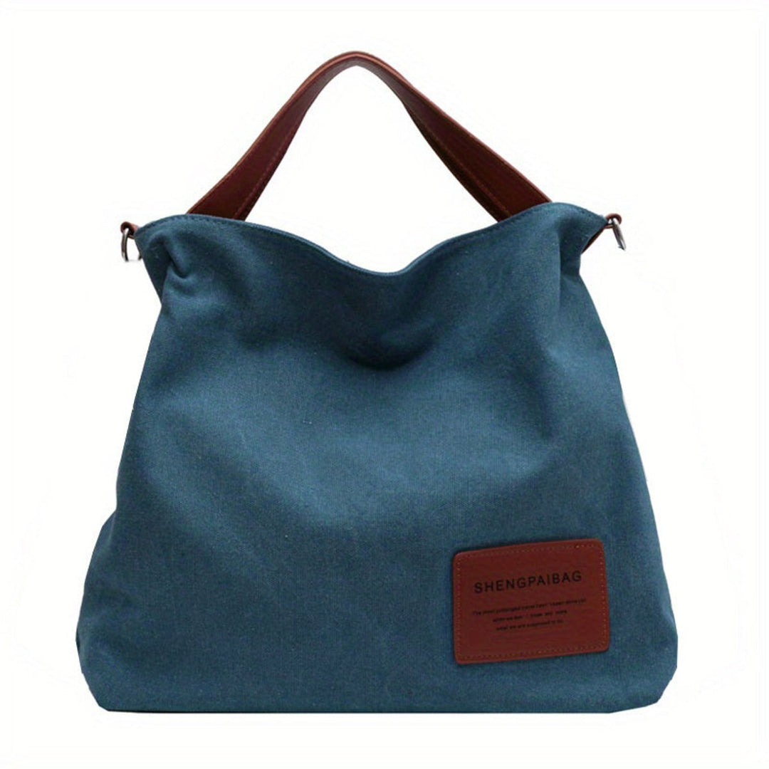 Women's Large Canvas Tote Bag Adjustable Shoulder Strap