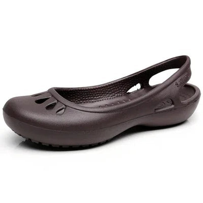 Women's Lightweight Waterproof Jelly Comfortable Sandals Slingback Flats