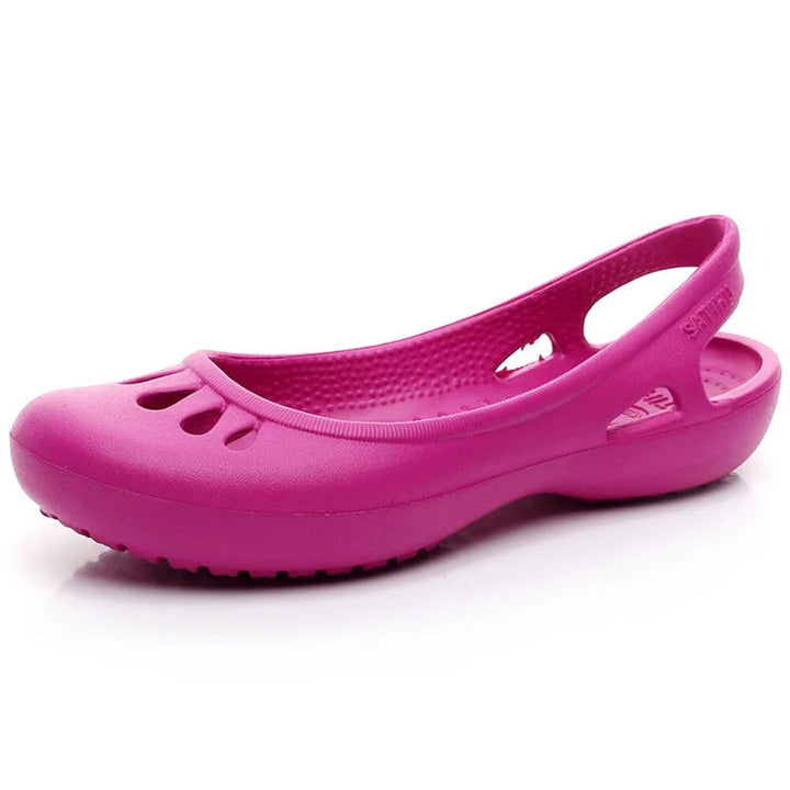Women's Lightweight Waterproof Jelly Comfortable Sandals Slingback Flats