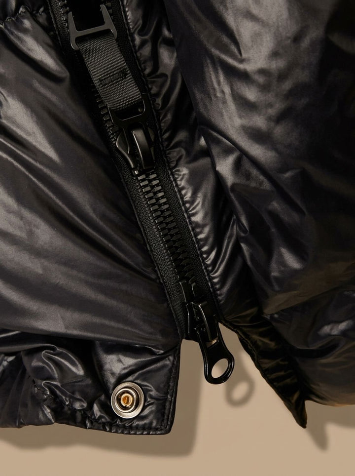 Women's Longline Quilted Hooded Puffer Jacket