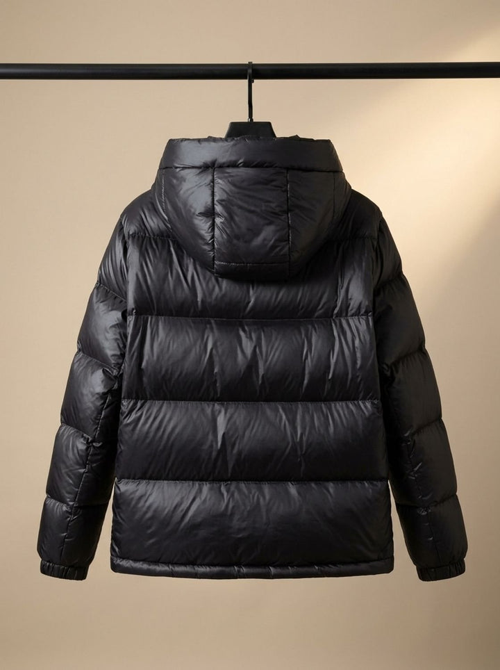 Women's Longline Quilted Hooded Puffer Jacket