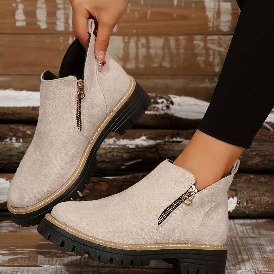 Women's Orthopedic Ankle Boots Arch-Support Side-Zip Booties