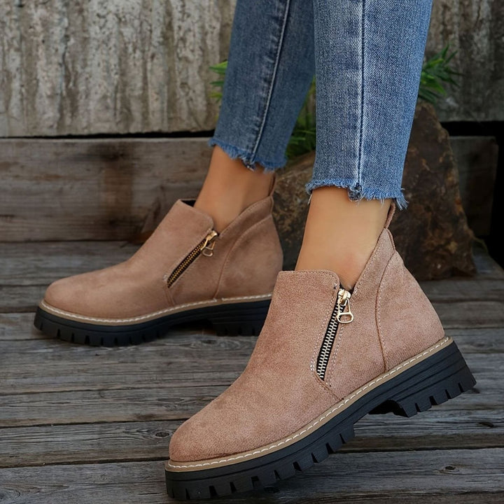 Women's Orthopedic Ankle Boots Arch-Support Side-Zip Booties
