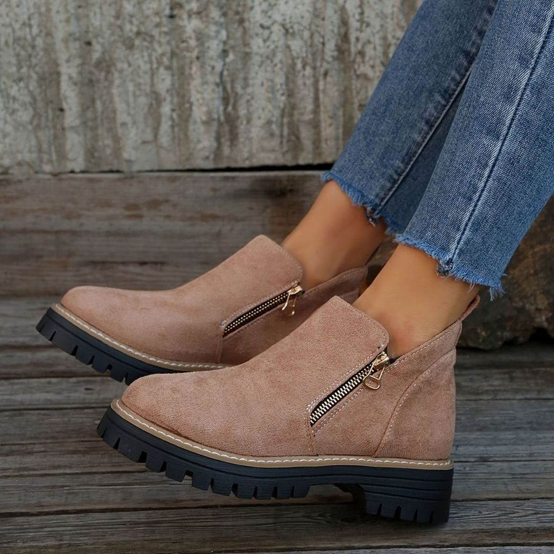 Women's Orthopedic Ankle Boots Arch-Support Side-Zip Booties