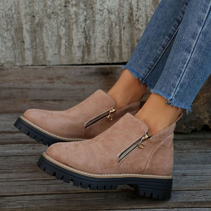 Women's Orthopedic Ankle Boots Arch-Support Side-Zip Booties