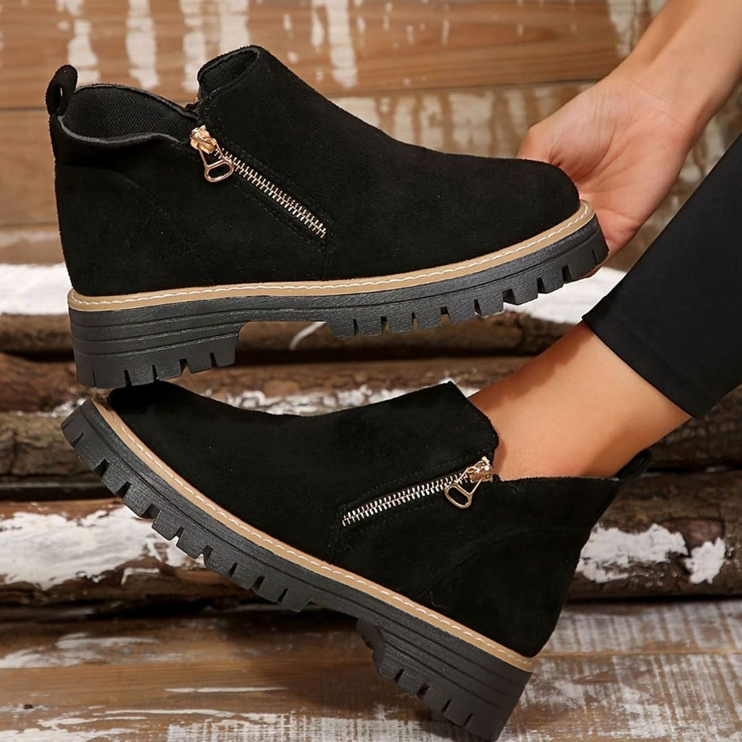 Women's Orthopedic Ankle Boots Arch-Support Side-Zip Booties
