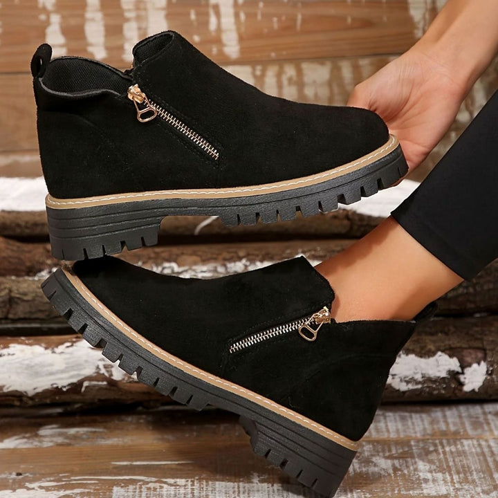 Women's Orthopedic Ankle Boots Arch-Support Side-Zip Booties