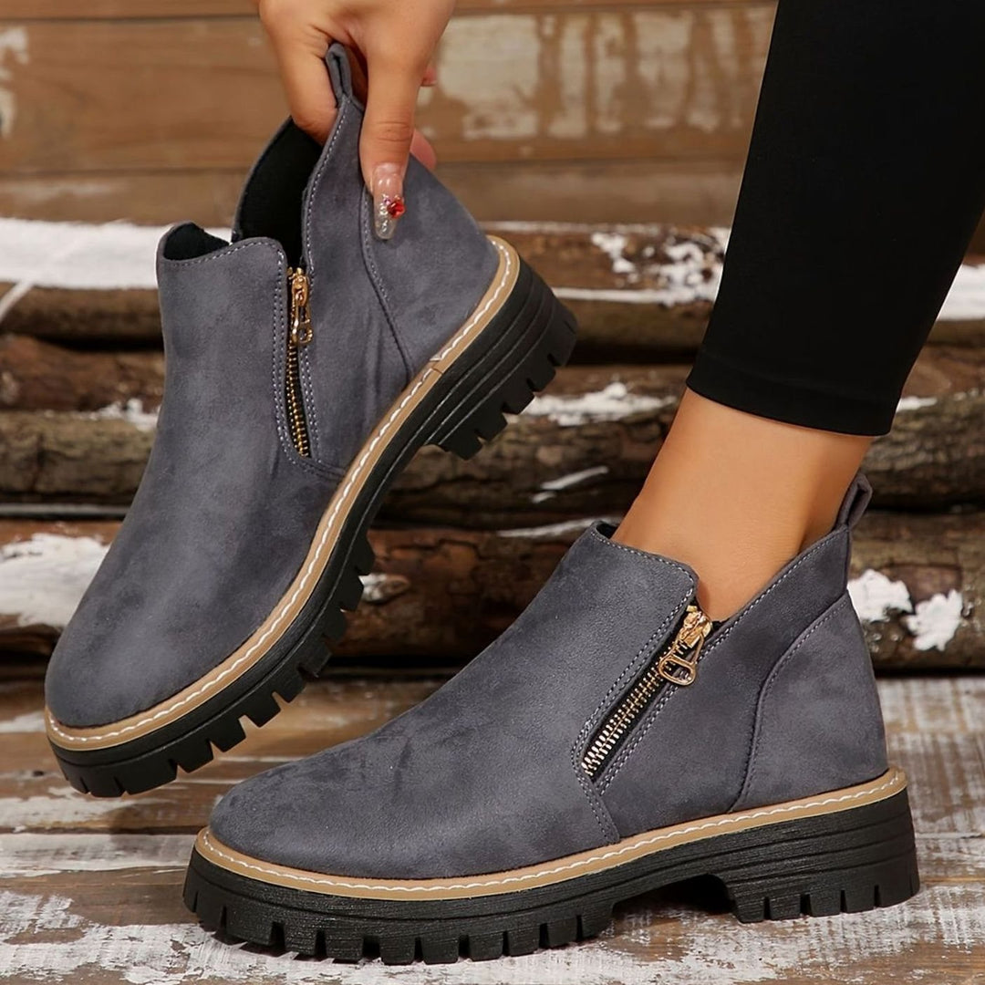 Women's Orthopedic Ankle Boots Arch-Support Side-Zip Booties