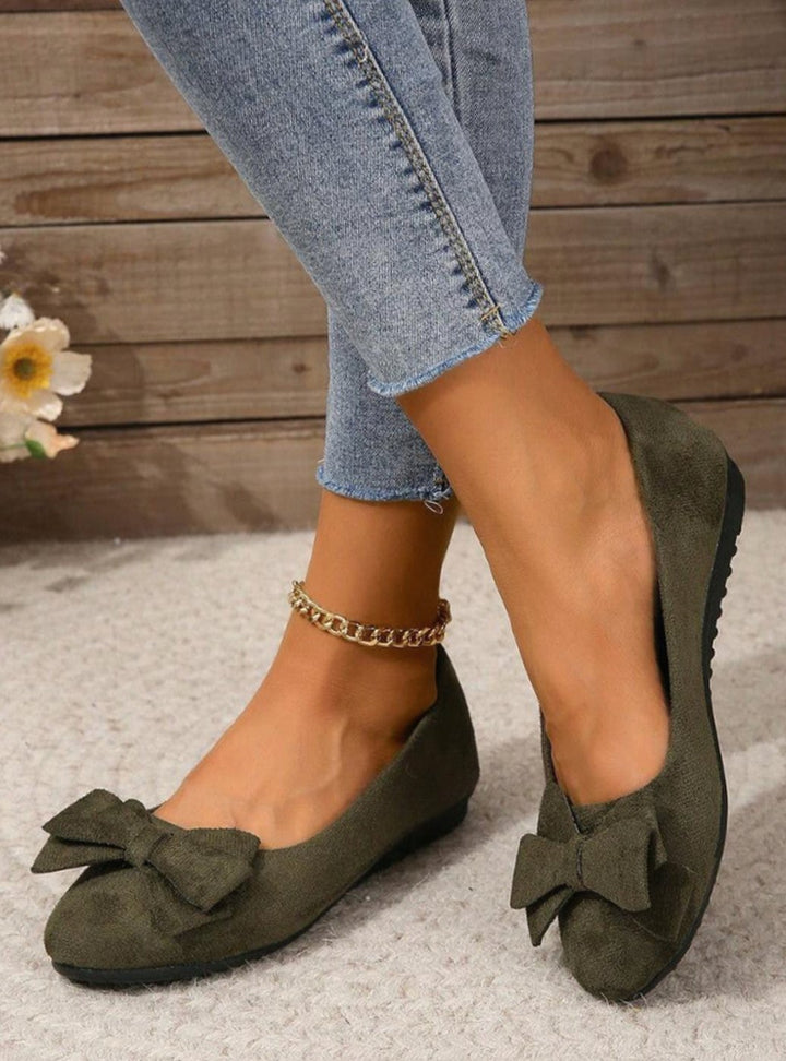 Women's Orthopedic Bow-Detail Slip-On Comfort Shoes
