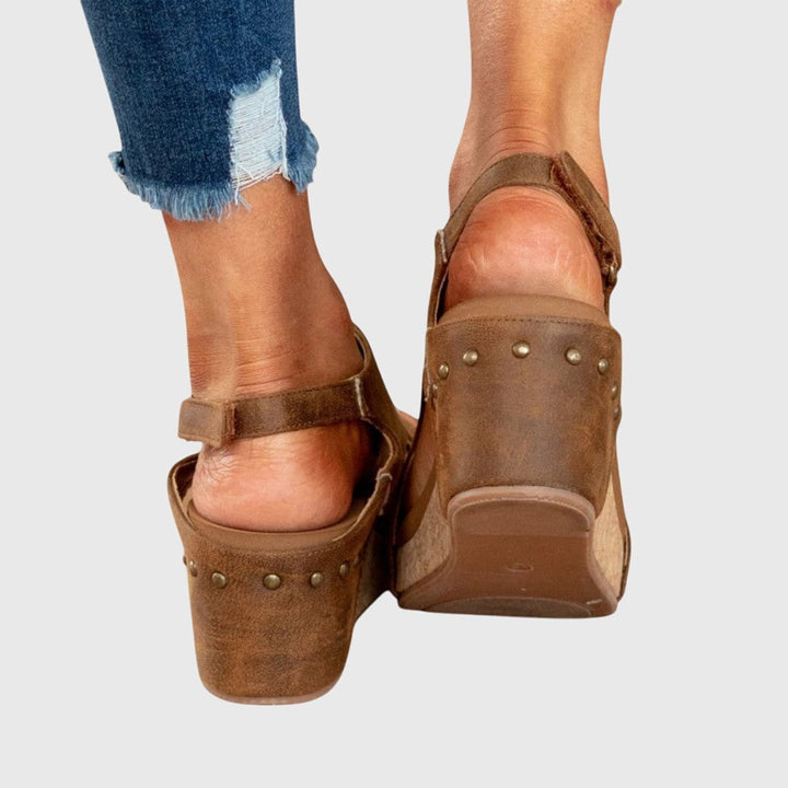 Women's Orthopedic Cork Wedge Open-Toe Comfortable Sandals