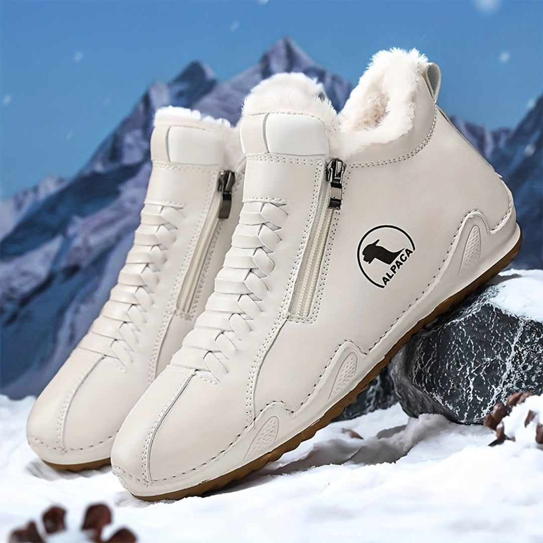 Women's Orthopedic Faux-Fur Lined Lace-Up Winter Ankle Boots
