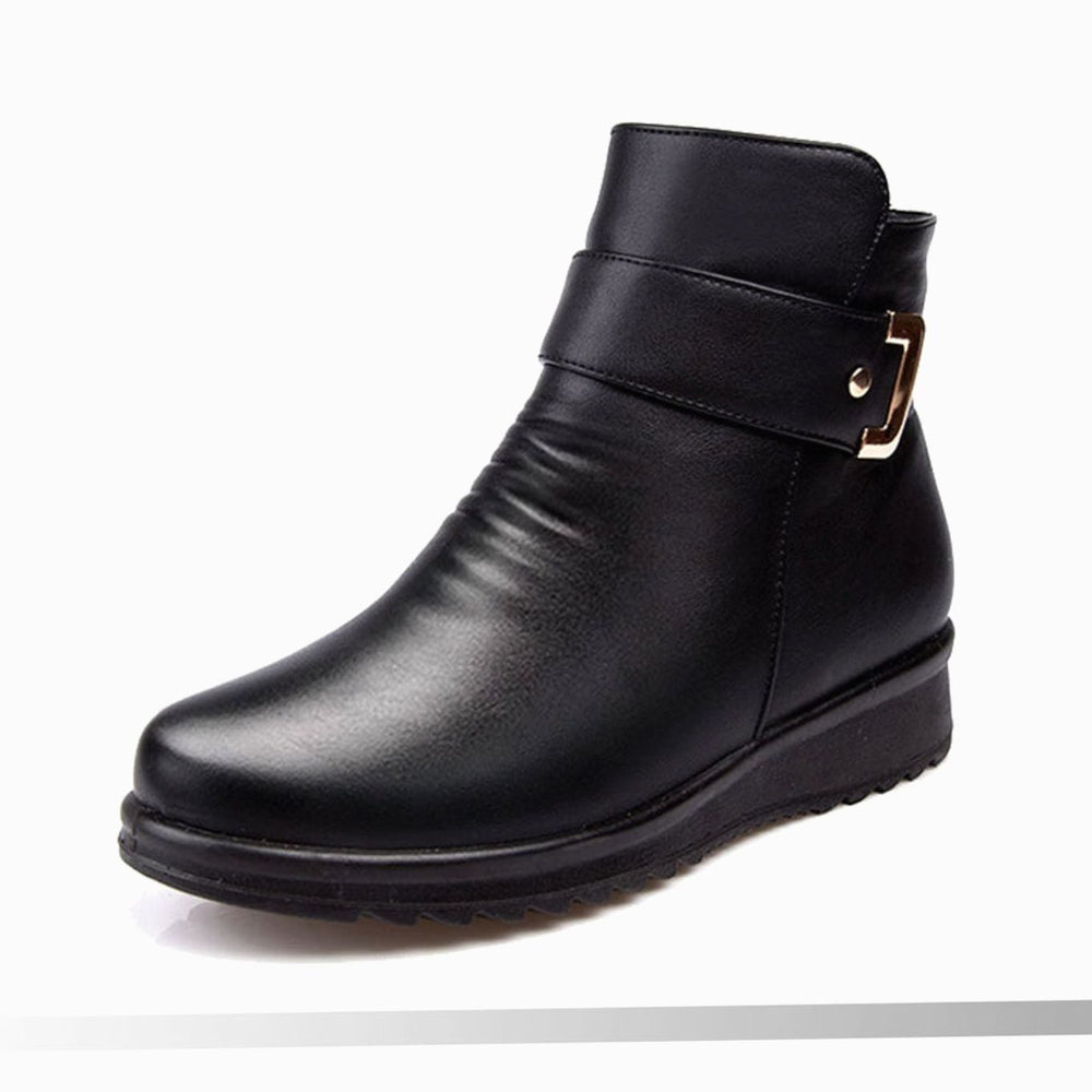 Women's Orthopedic Fur-Lined Wedge Ankle Boots