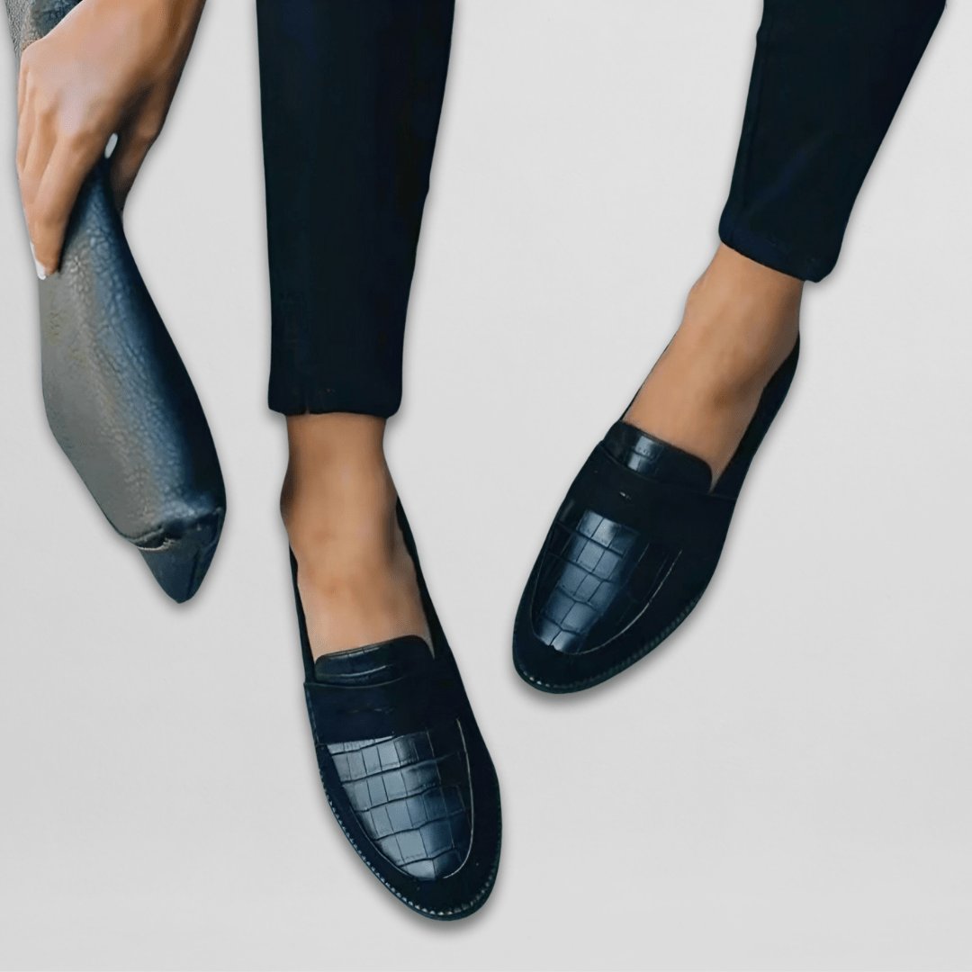 Women's Orthopedic Loafers Slip-On Leather Comfort