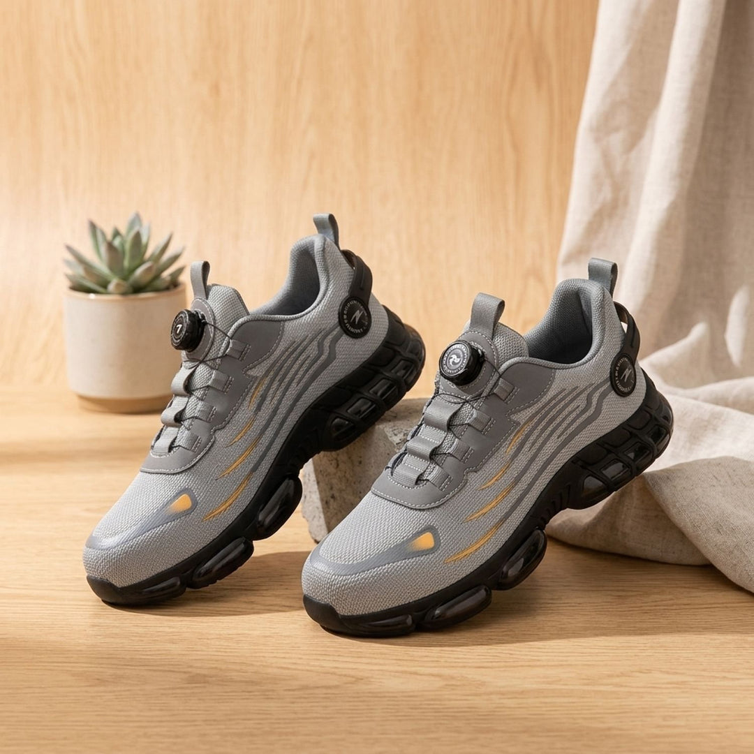 Women's Orthopedic Memory-Foam Dial-Closure Athletic Sneakers - Gray