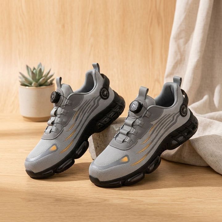 Women's Orthopedic Memory-Foam Dial-Closure Athletic Sneakers - Gray