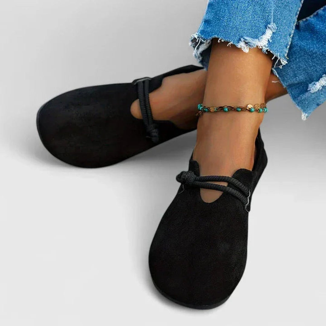 Women's Orthopedic Rope-Tie Suede Flat Loafers