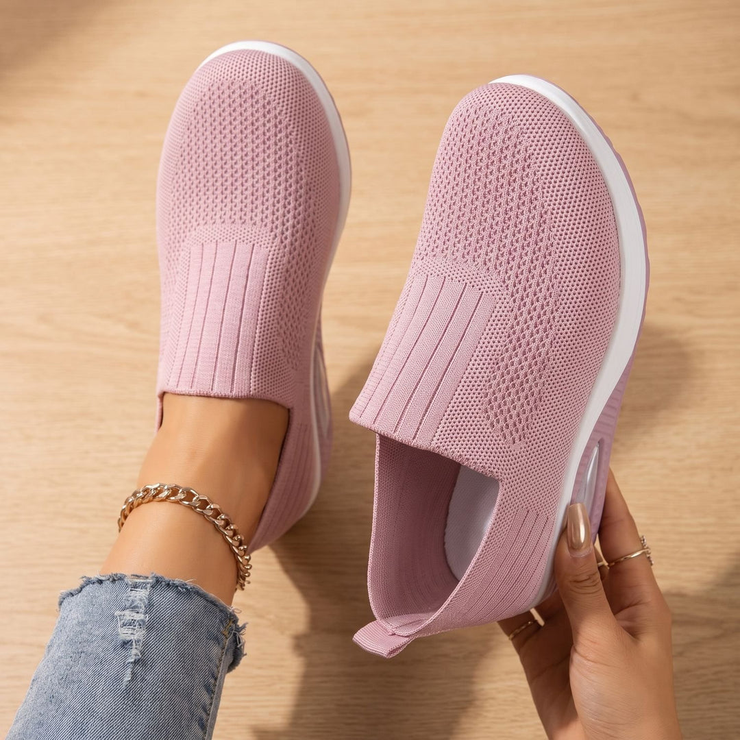 Women's Orthopedic Slip-On Knit Wedge Sneakers