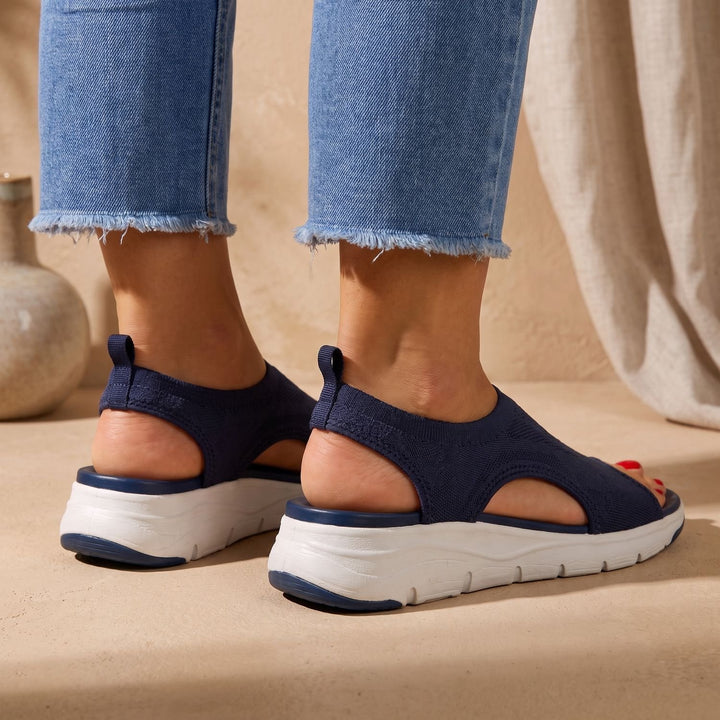 Women's Orthopedic Slip-On Walking Sandals Breathable Knit