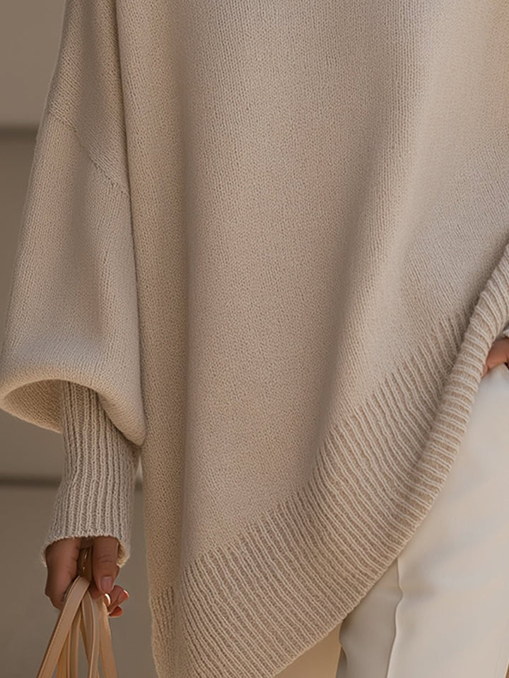 Women's Oversized Batwing-Sleeve Knit Sweater