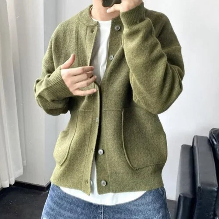 Women's Oversized Button-Front Knit Cardigan Sweater