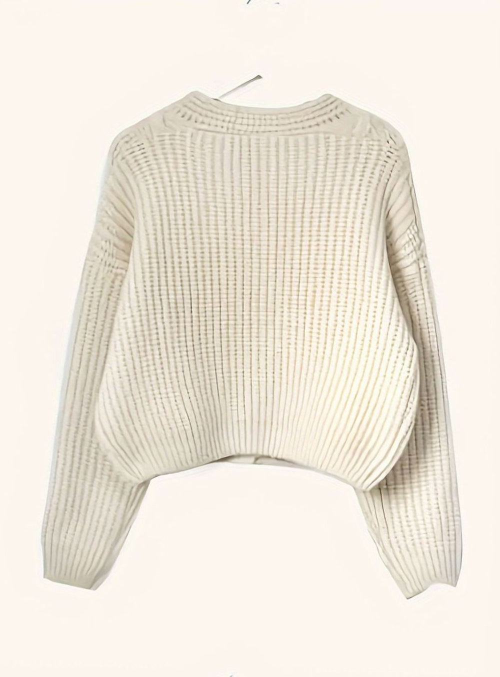 Women's Oversized Cable-Knit Button-Front Cardigan