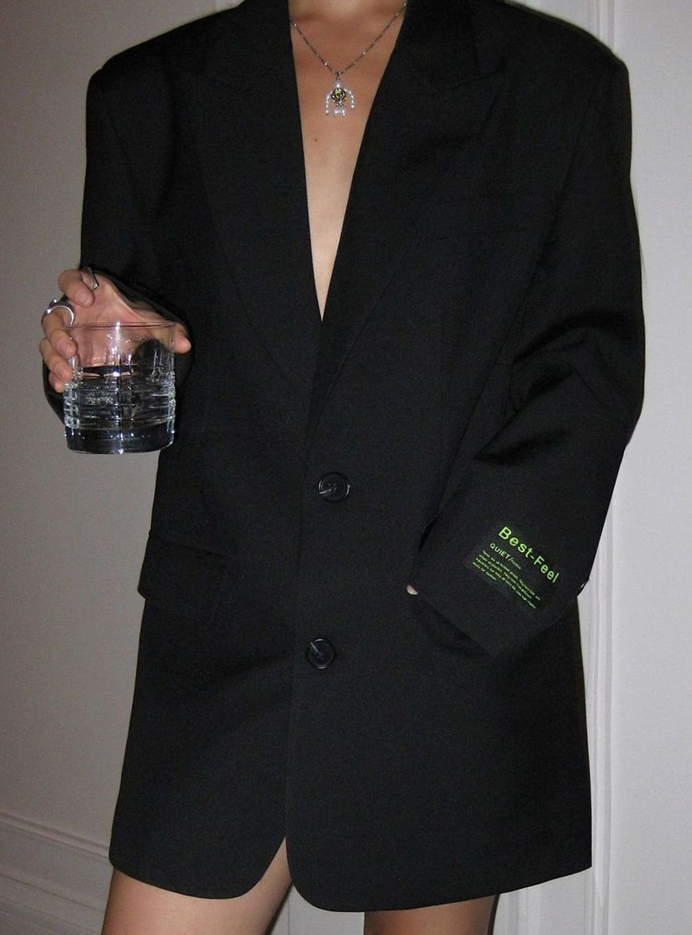 Women's Oversized Classic Notch-Lapel Tailored Blazer