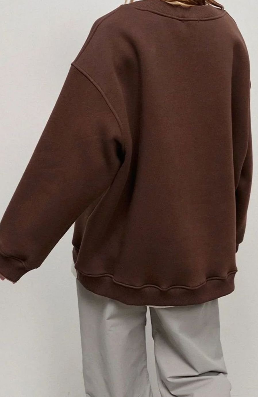 Women's Oversized Crewneck Pullover Sweatshirt