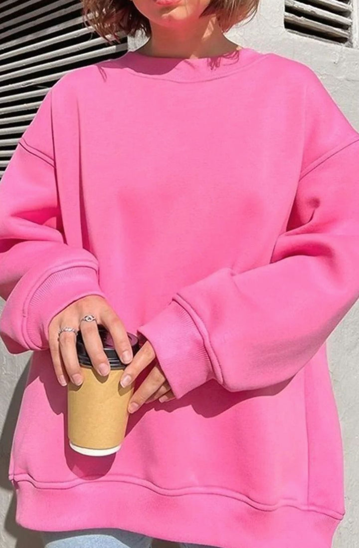 Women's Oversized Crewneck Pullover Sweatshirt