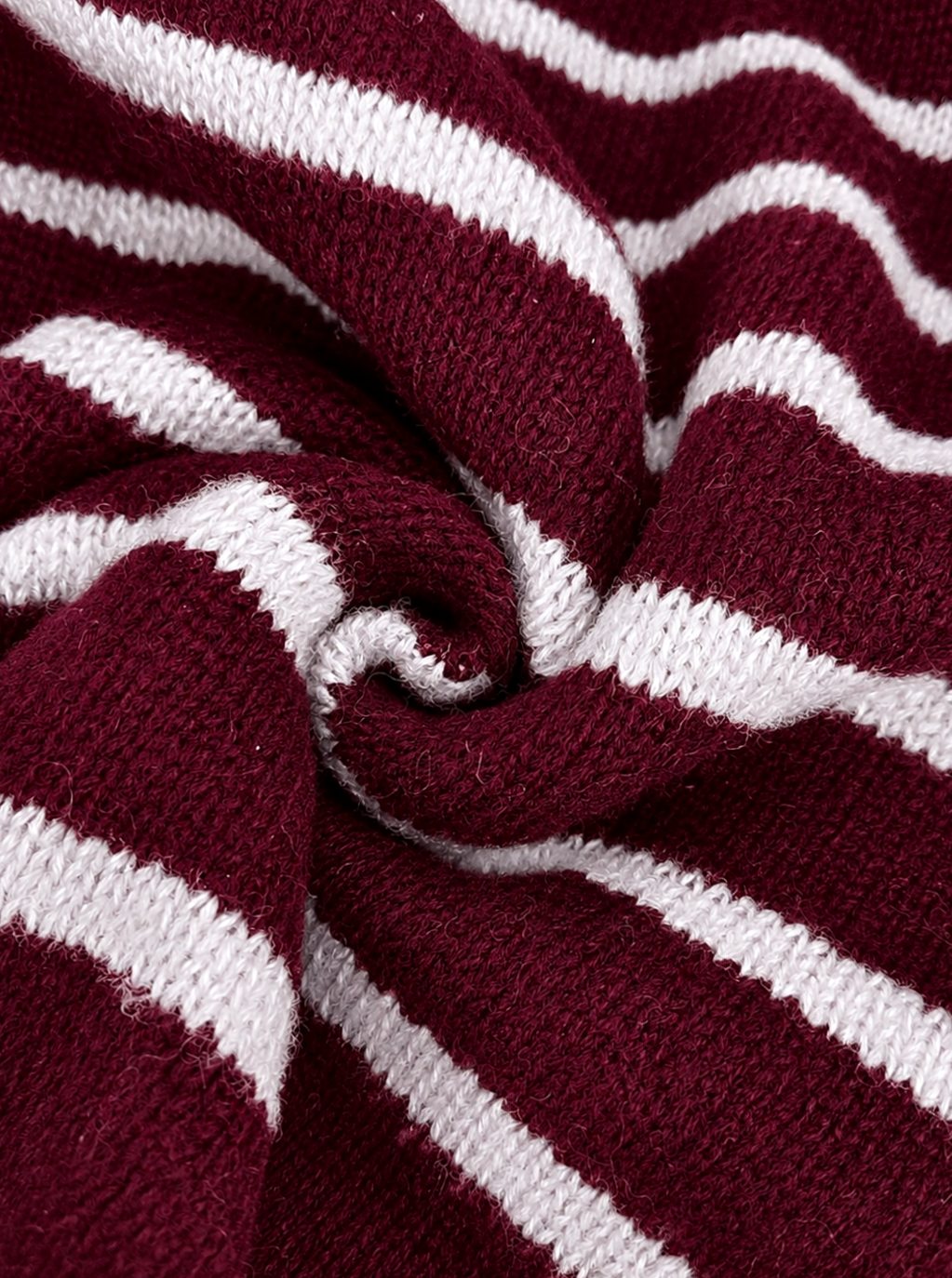 Women's Oversized Striped Knit Cardigan Button-Up Sweater
