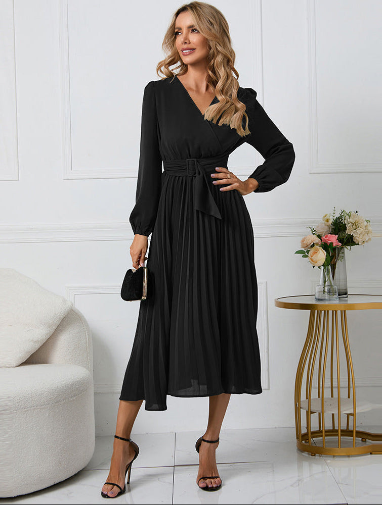 Jenna | Women's Long Sleeve Midi Wedding Guest Dress