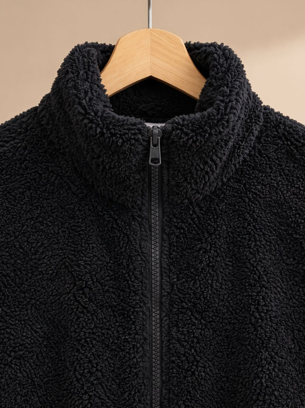 Women's Plush Fleece Full-Zip Stand-Collar Jacket