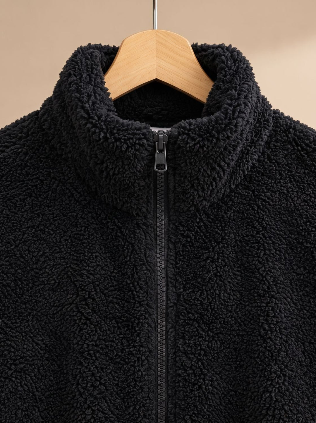 Women's Plush Fleece Full-Zip Stand-Collar Jacket