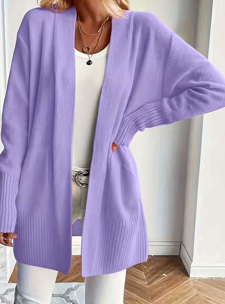 Women's Relaxed Open-Front Knit Cardigan