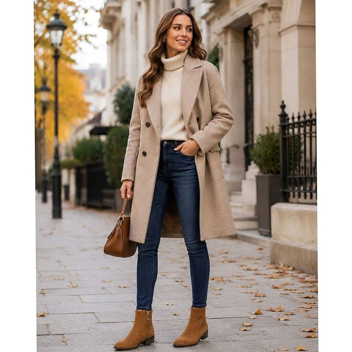 Women's Side-Zip Block Heel Suede Ankle Boots