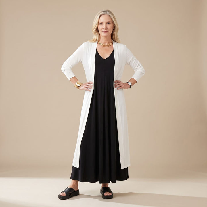 Women's Sleeveless V-Neck Flowy Maxi Dress