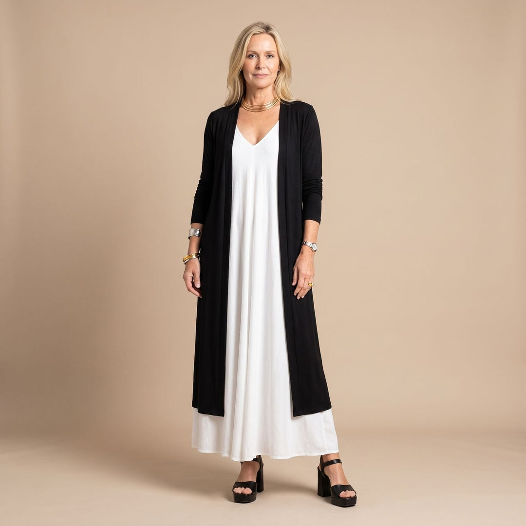 Women's Sleeveless V-Neck Flowy Maxi Dress