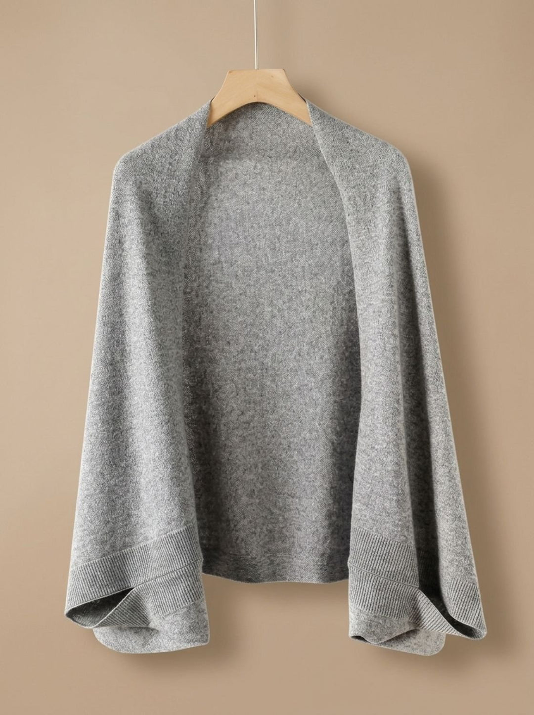 Women's Soft Faux Cashmere Wrap Scarf Shawl - Light Gray
