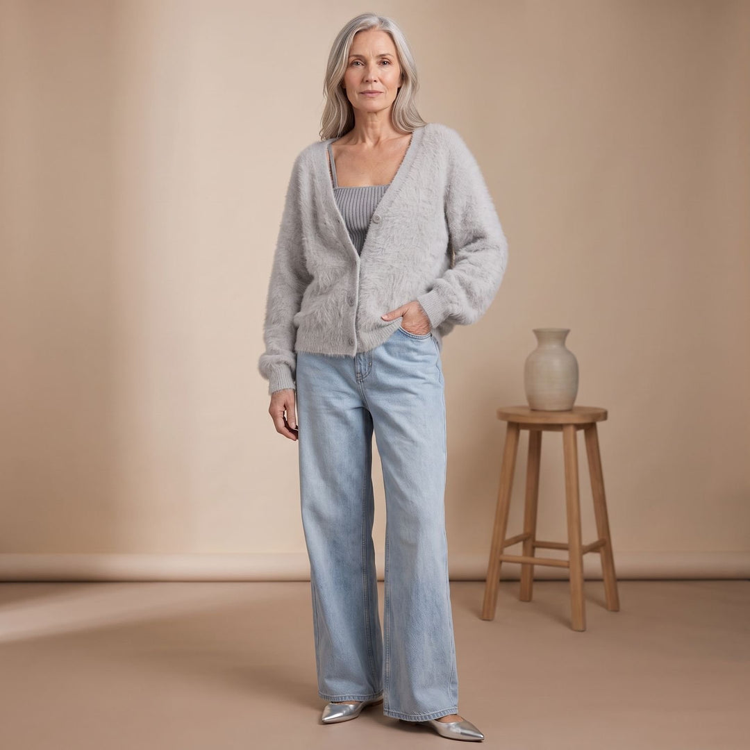Women's Soft Knit Button-Front Cardigan