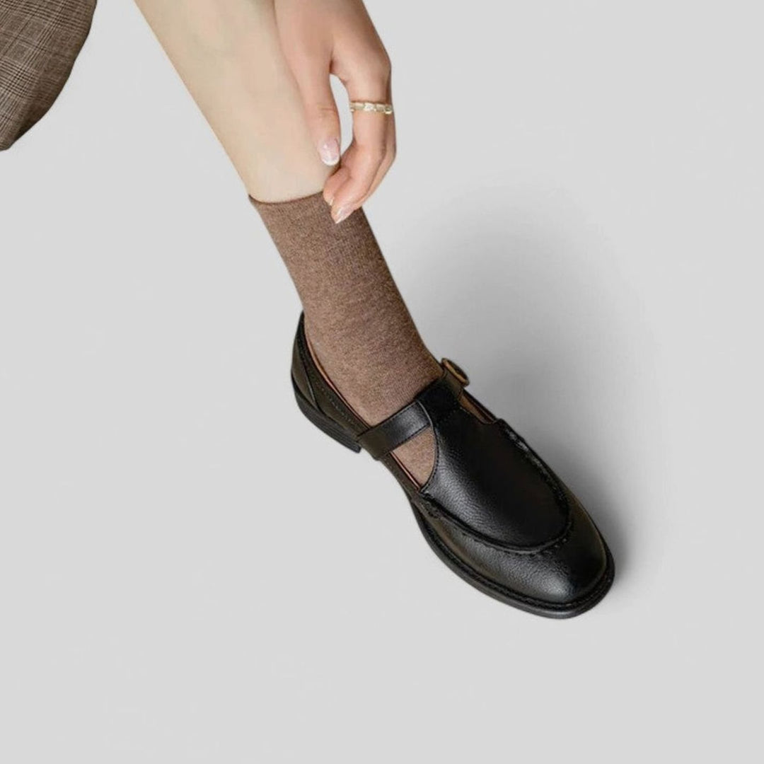Women's Square-Toe T-Strap Mary Jane Shoes