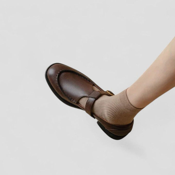 Women's Square-Toe T-Strap Mary Jane Shoes