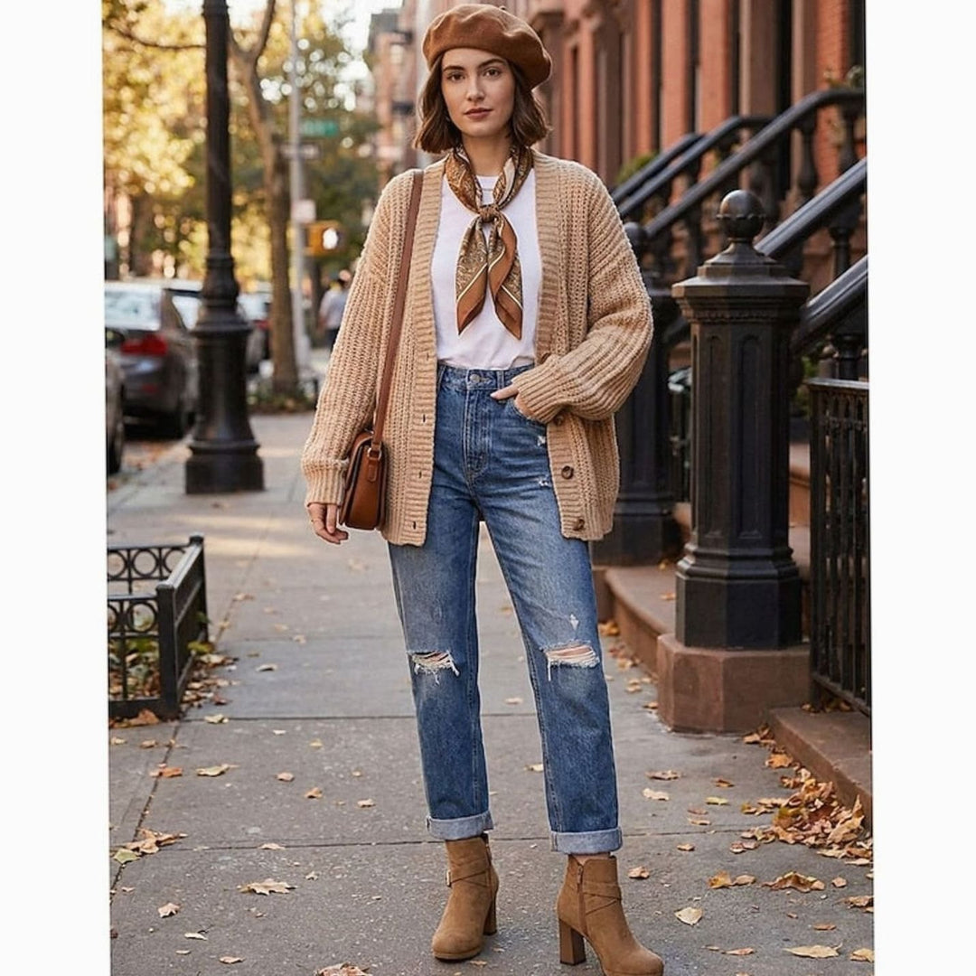Women's Suede Buckle-Strap Block Heel Ankle Boots