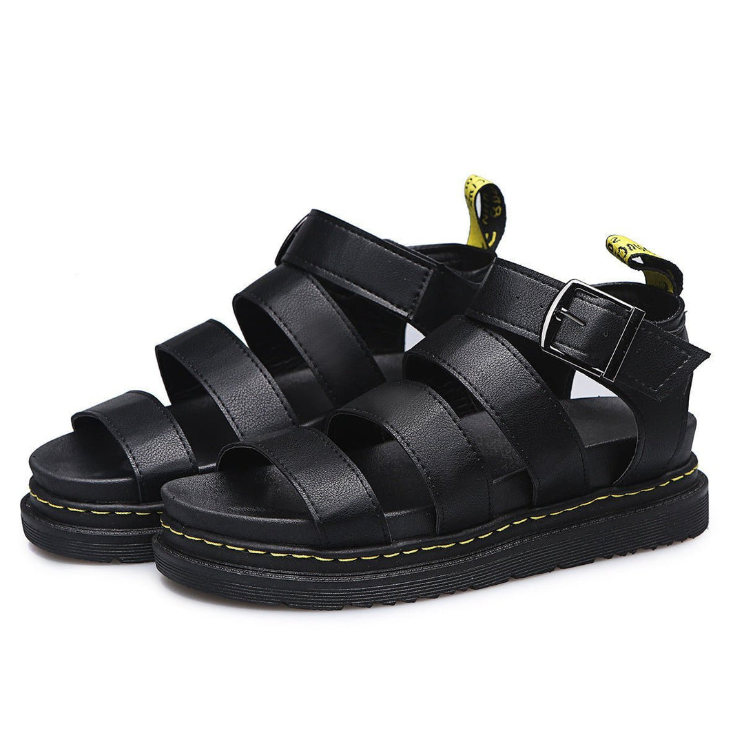 Women's Triple-Strap Buckle Platform Comfortable Sandals