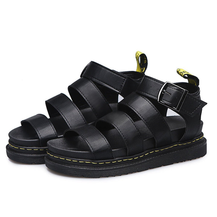 Women's Triple-Strap Buckle Platform Comfortable Sandals